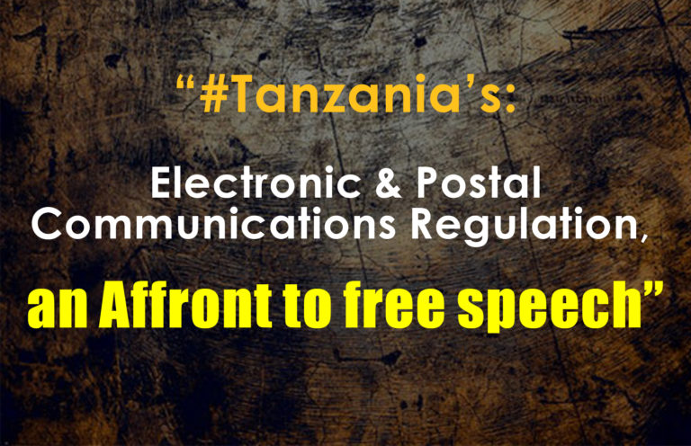 Tanzania’s Newly Adopted Electronic and Postal Communication Code is Retrogressive and an Affront to Free Speech – AFEX