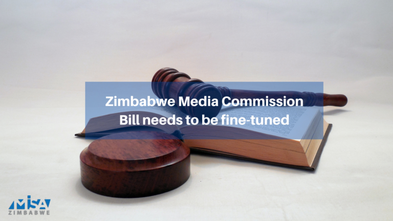 Zimbabwe Media Commission Bill Needs to be Fine-tuned