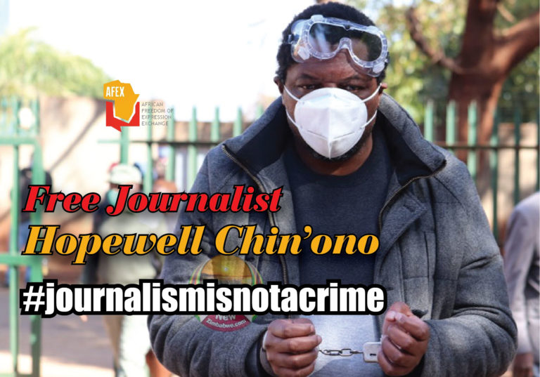 Zimbabwe: Detained Journalist Chin’ono Unwell